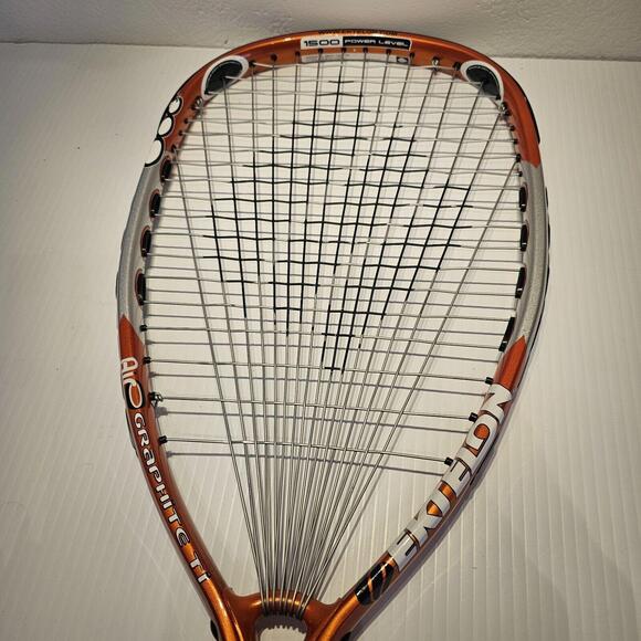 Ektelon Air Graphite Ti 1500 Power Level Racquetball Racquet Orange With Cover - Picture 3 of 12